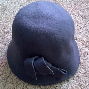 Nordstrom grey bow hat